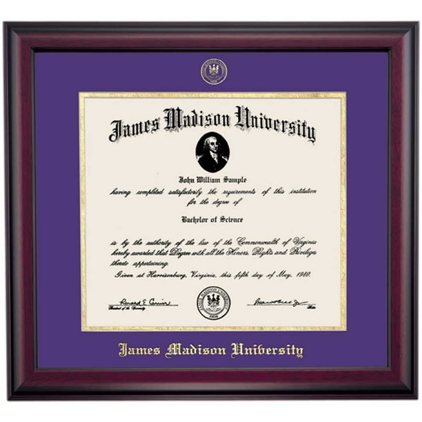 OCM Diploma Frame James Madison University Duke Displays Diploma