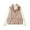 Beige, variant on Women Vests Winter Lightweight Down Vest Solid Color Stand Collar Warm Jacket Sleeveless Casual Puffer Coats Khaki XL