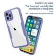 thumbnail image 5 of Compatible with iPhone 13 Pro Max Case Clear with Built-in Screen Protector Camera Lens Protection,Transparent Rugged TPU Silicone Full Body Phone Case for iPhone 13 Pro Max 6.7 inch, Purple, 5 of 6
