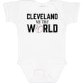 thumbnail image 3 of Inktastic Cleveland Vs. the World with Baseball Boys or Girls Baby Bodysuit, 3 of 5