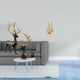 thumbnail image 2 of Estatua De Resina De Alce Y Reno, Escultura Con Gestos De Dedos, Figura Creativa De Animal Para Decoración De Mesa, Gabinete, Sala De Estar Y Hogar., 2 of 8
