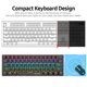 thumbnail image 4 of Teclado Mecánico BAJEAL Compacto de 61 Teclas BT5.0 con Teclas de Doble Inyección, Rollover de 26 Teclas, Efectos de Retroiluminación LED, Interruptores Azules, Negro, 4 of 7