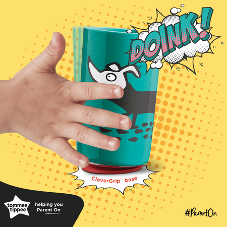 Tommee Tippee No Knock Toddler Cup, Cat & Fox – 12m+, 2pk