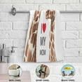 thumbnail image 6 of Coolnut Giraffe Soft Hand Towels, 2 PcsAbsorbent Bath Towel Decorative Fingertip Towels for Bathroom Gym Spa Hotel Beach Swimming Pool,14.4"x 28.3", 6 of 6