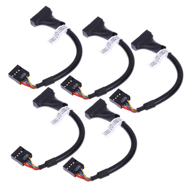 Cable USB 3.0 de 20 pines macho a 2.0 9 placa base hembra Sywqhk Para estrenar