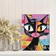thumbnail image 2 of Abstract Cat Decorative Painting/Canvas Art， Suitable for Living Room， Bedroom， Dining Room， Kitchen，tel Decoration， Modern Home Decor Artwork., 2 of 8