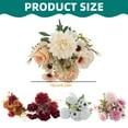 thumbnail image 3 of Silk Artificial Roses Bouquet, Ongmies Artificial Roses & Chrysanthemum Bouquet – Realistic Floral Centerpiece for Weddings & Home Decor, Artificial Flowers for Outdoors Decorations, 3 of 9