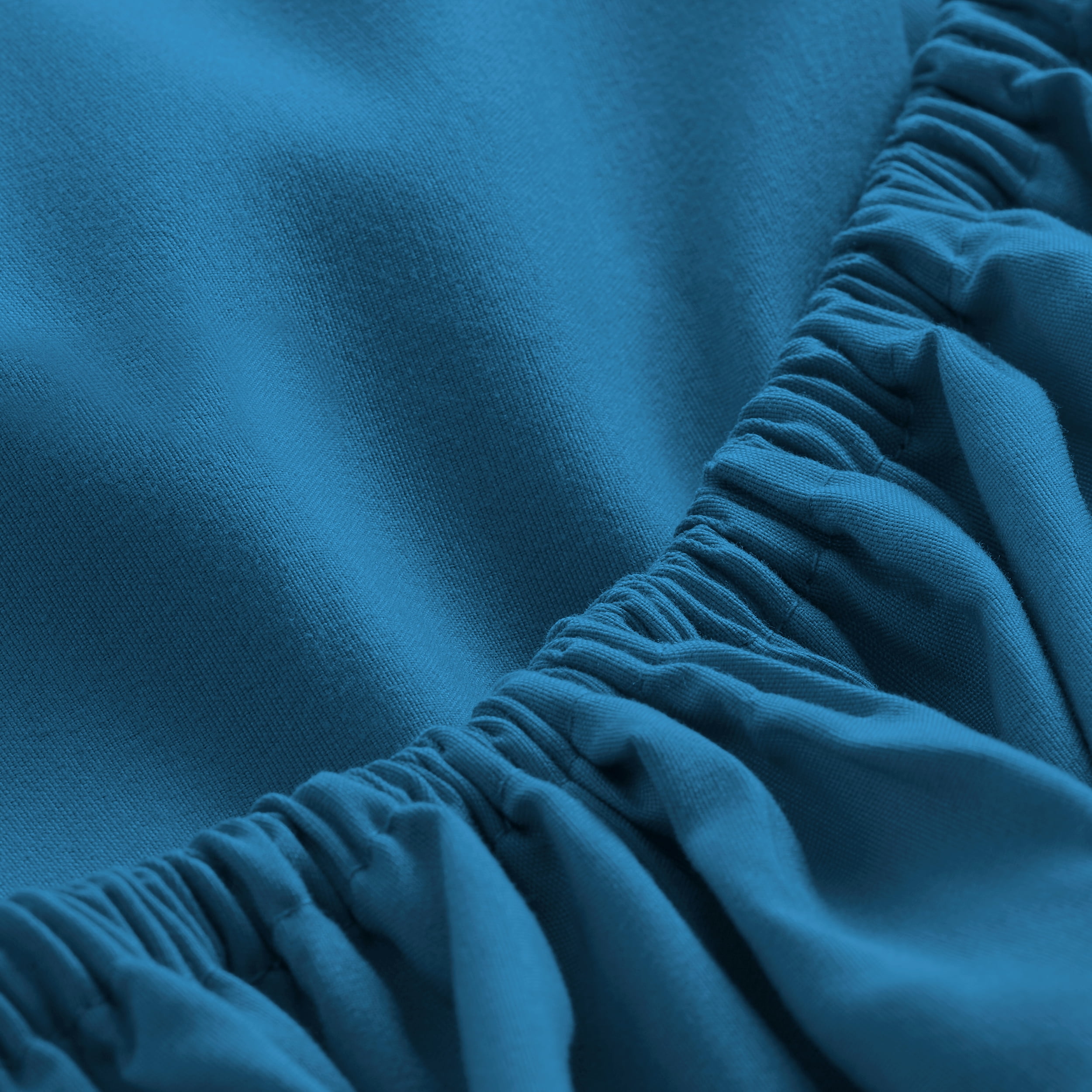 Bare Home Microfiber 4-Piece Medium Blue/Gray Comforter, Medium Blue Sheet Set Reversible Bed in a Bag, Twin