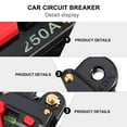 thumbnail image 3 of CRAFTHROU Car Circuit Breaker 1PC Black Compact Design High Sensitivity Good Conductivity, 3 of 5