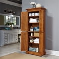 thumbnail image 3 of Homestyles Americana Garde-Manger de Cuisine en Bois Brun, 3 of 14