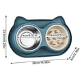 thumbnail image 2 of Dog Slow Feeder Dog Water and Food Bowls Stainless Steel Bowls Non Slip Anti Skid Pet Puppys and Kitties Dishes for Small Medium(9.2"*15",Yellow), 2 of 8