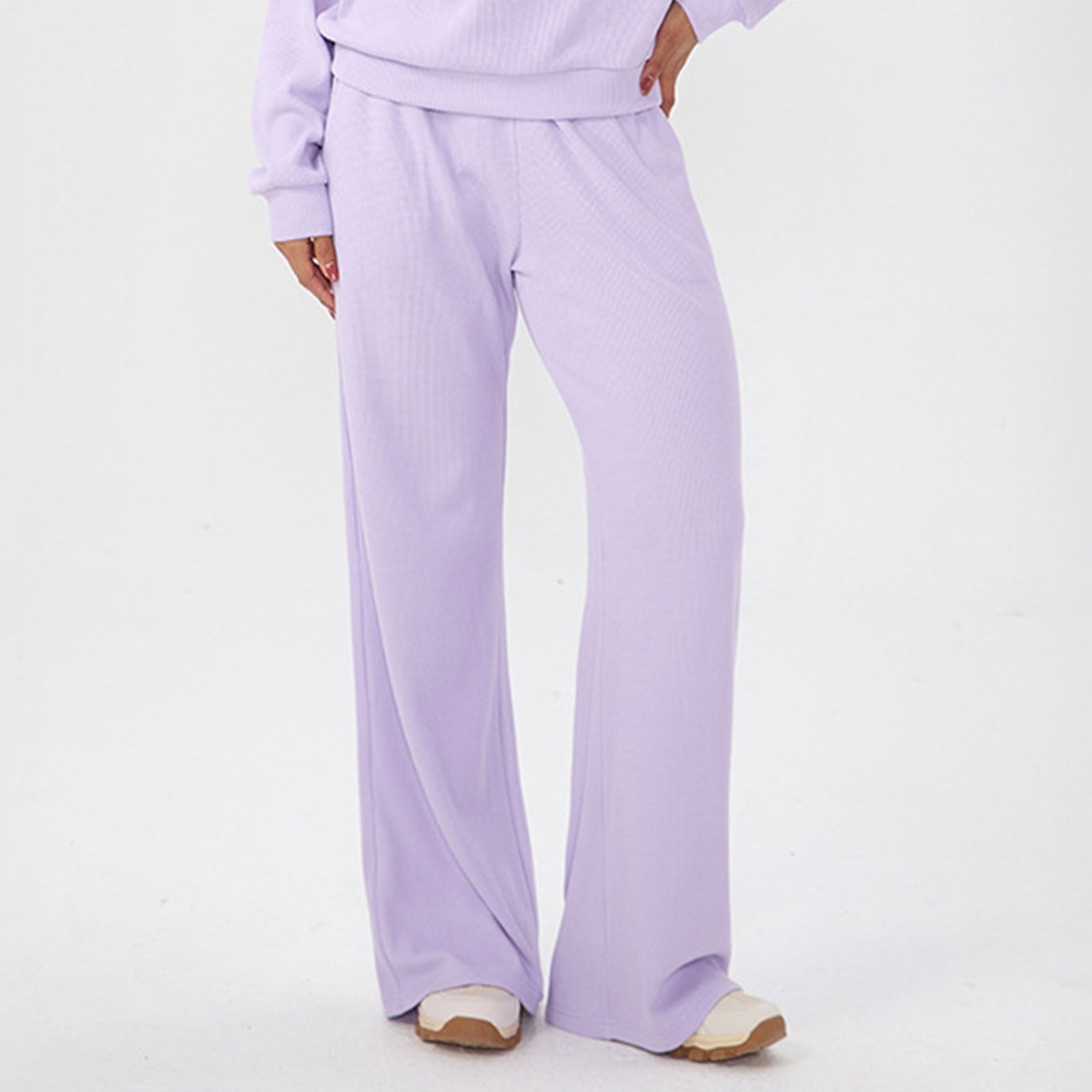 Fewfanhot Yoga Pants Women Fleece Sweat Pants Fall Spring Teen Baggy Jogger Sweatpant with Pockets