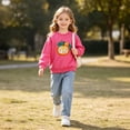thumbnail image 5 of Spazoro Toddler Girls Cute Graphic Sweatshirts, Crew Neck Soft & Stretchy Long Sleeve 100% Cotton Tops Casual Pullover Shirts for Fall Multicolor Size 2-3 T, 5 of 9