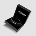 thumbnail image 4 of SERASAR Men's Leather Bracelet "Glory" with stainless steel magnetic closure, Gold 17cm, including gift box, 4 of 10