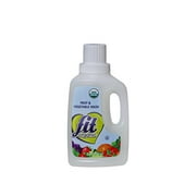 Fit Organic 32 Oz Soaker Produce Wash, Fruit and Vegetable Wash and Pesticide/Wax Remover, Pack of 3 Bottles