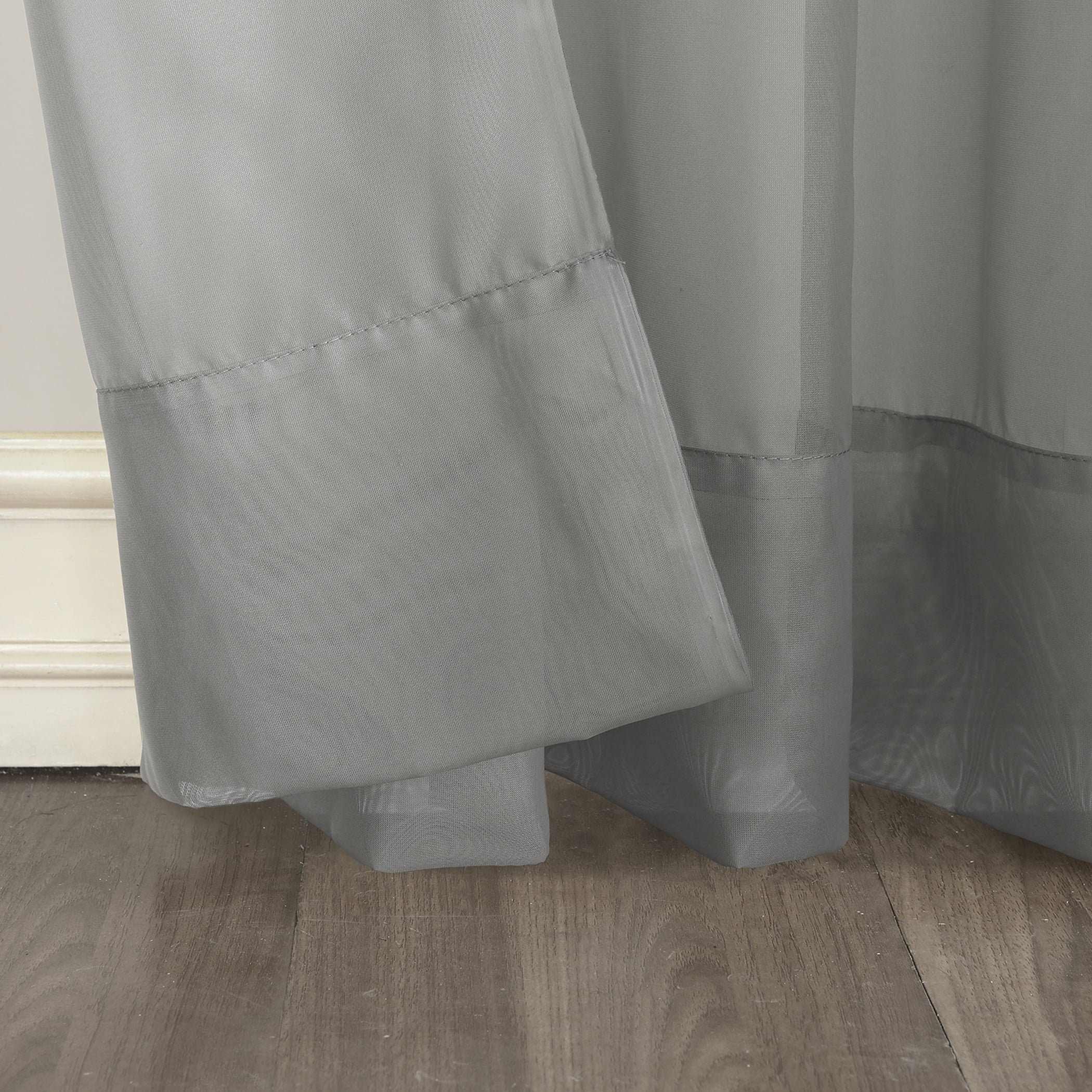 No. 918 Juliette Voile Sheer Rod Pocket Curtain Panel (Single Curtain Panel Only)