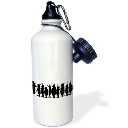 

3dRose Pig Army Sports Water Bottle 21oz
