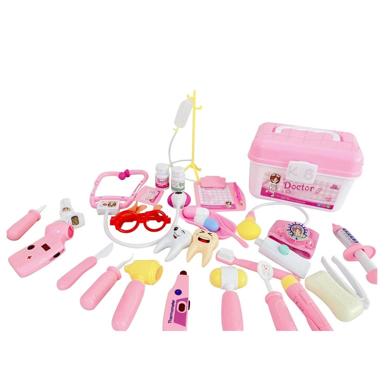 Tarmeek Children's Oral Dentist Play House Toy Set Simulation Dentist  Suitcase Christmas Gifts for Kids 3-12Y 