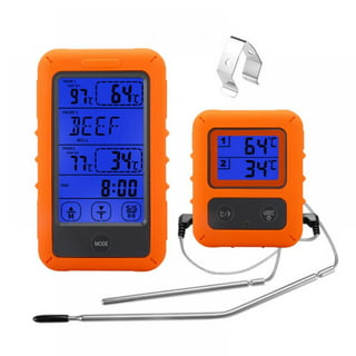 300Ft Remote Digital Wireless Meat Cooking Thermometer +2 Probes BBQ  Rotisserie