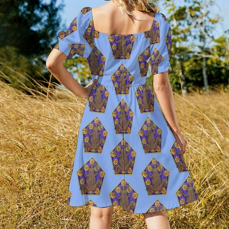 party frog dress Chocolate Frog Sleeveless Dress Woman dresses luxury woman party dress