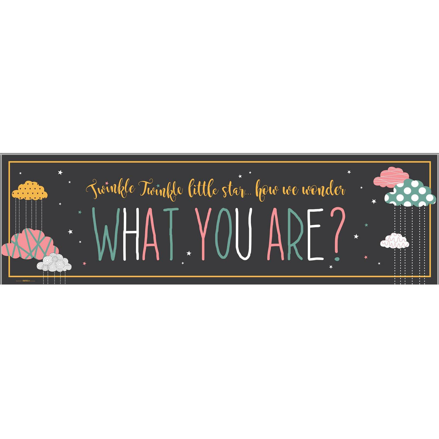 twinkle twinkle little star banner walmart