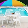 thumbnail image 6 of PMU Beach Umbrella 6 feet Opens to 72 inches Multicolor Beach Parasol with Carrying Sleeve for Beach, Patio and Outdoor Sun Protection Polyester 4 Assorted Colors (4/pkg) Pkg/1, 6 of 6