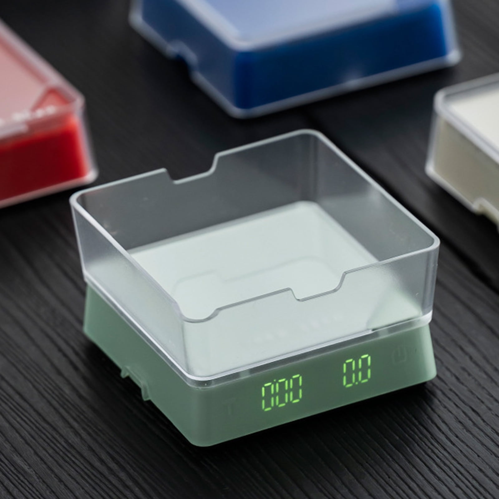 Multiple Purpose Scale for Kitchen Enthusiasts Highlighting Constructed in Clock and Permanent Glass Construction Four thousand Coffee Beloveds Compact Transportable