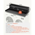 thumbnail image 3 of KFFKFF Laundry Room Organizer with Dual Drawers and Double Layer Shelf, 54" x 27" Wood Constructed Washer-Dryer Top, Equipped with Anti-Skid Pads, Water-Resistant Black Laundry Surface, 3 of 9