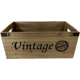 thumbnail image 1 of Set of 4 Wood "Vintage" With Metal Brackets And Side Handles Crate, 1 of 1