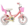 thumbnail image 4 of Glerc Maggie 12 inch Kids Girls Bike for Ages 2-4 Years Child, Pink & White, 4 of 12