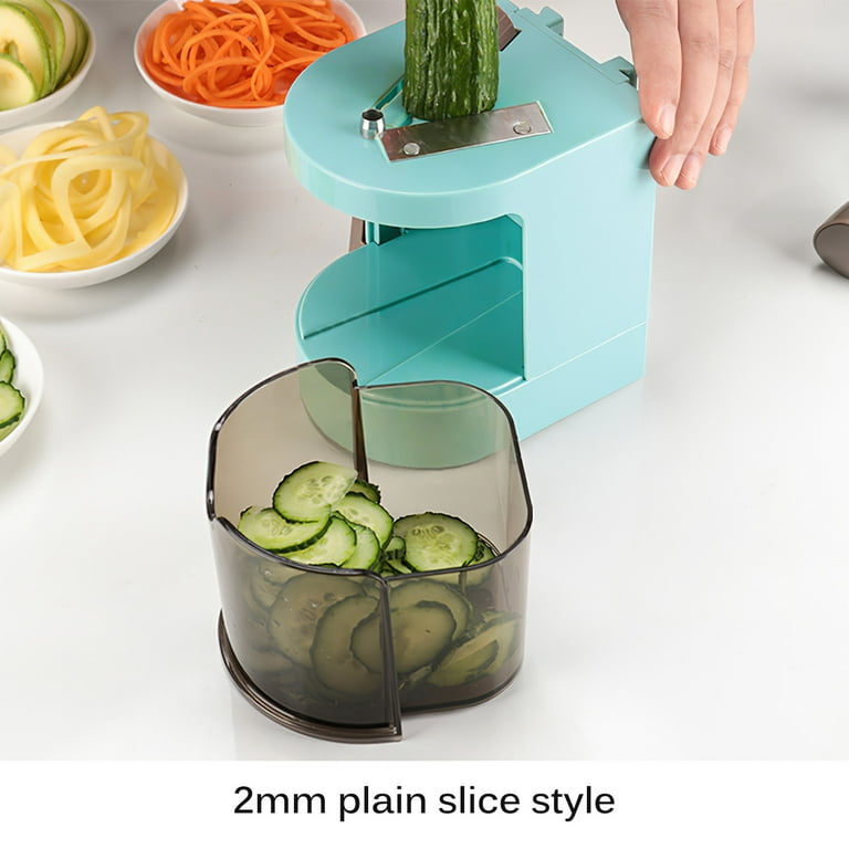 Multiple Cutting Styles Vegetable Cutter Vegetable Cutting Machine Kitchen Helper Cooking Gadget, Blue