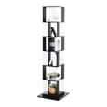 thumbnail image 6 of 6 Tier Rotating Bookshelf, Floor Rack Simple Bookcase  with Acrylic Plate Student Multi-Function Creative Bookshelf for Living Room with Anti-toppling Base, 6 of 12
