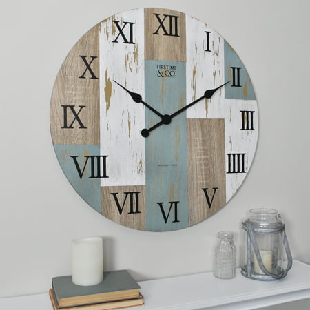FirsTime & Co.® Timber Planks Wall Clock