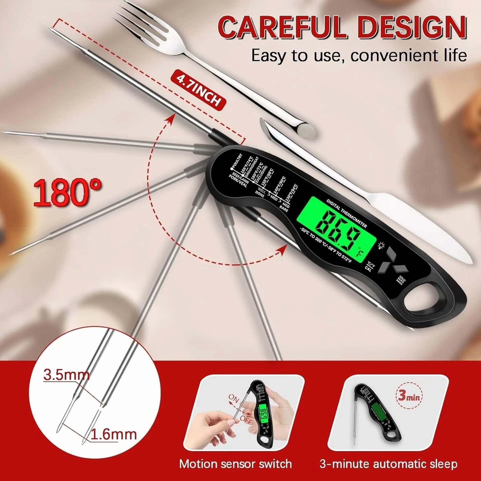 CIRCLE- Alpha Grillers Read Meat Thermometer For Grill And Cooking