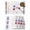 White, variant on Independence Day Placemats Set of 6, 4th of July Red Blue Striped Stars Patriotic Placemats for Dining Table, Place Mats for Kitchen Tabletop, Waterproof Wipeable Dining Table Mats Set