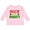 AD-Pink, variant on Inktastic Nice Until Proven Naughty with Holly and Gingerbread Man Boys or Girls Long Sleeve Toddler T-Shirt