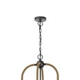 thumbnail image 3 of Gemo 36 Inch Chandelier, Crossed Clover Design, Brass Black Metal, 3 of 7