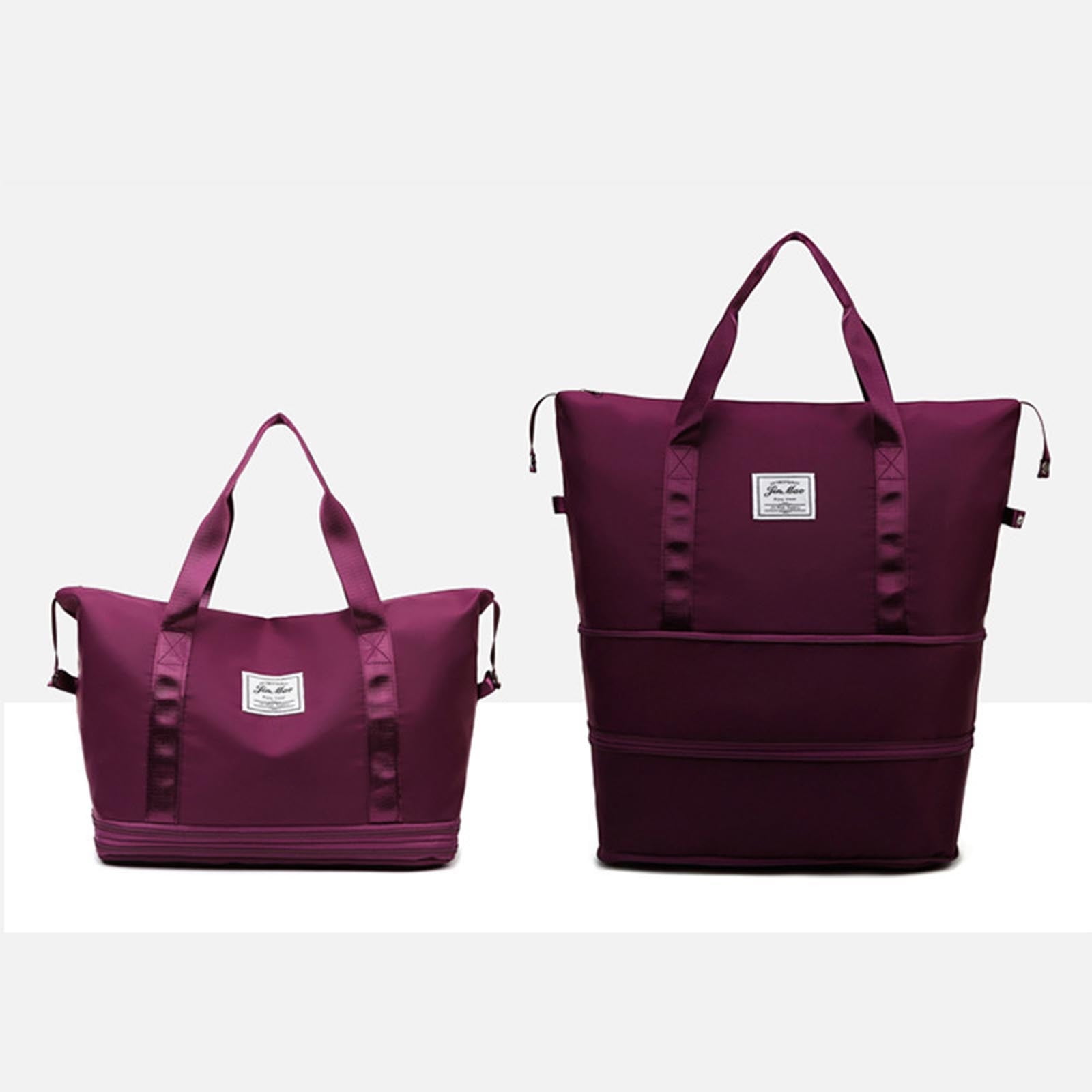 Double-Layer Expansion Large-Capacity Travel Bag Handbag Women Duffle Bag  Dry Wet Separation Female Luggage Bag Shoulder Bags