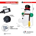 thumbnail image 2 of Inflable Navideño La Merced Muñeco de Nieve Sonriente Poliéster PU Alta Resistencia 120cm, 2 of 7