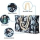 thumbnail image 3 of Bolsa de playa grande impermeable Li build Flor negra, 3 of 5