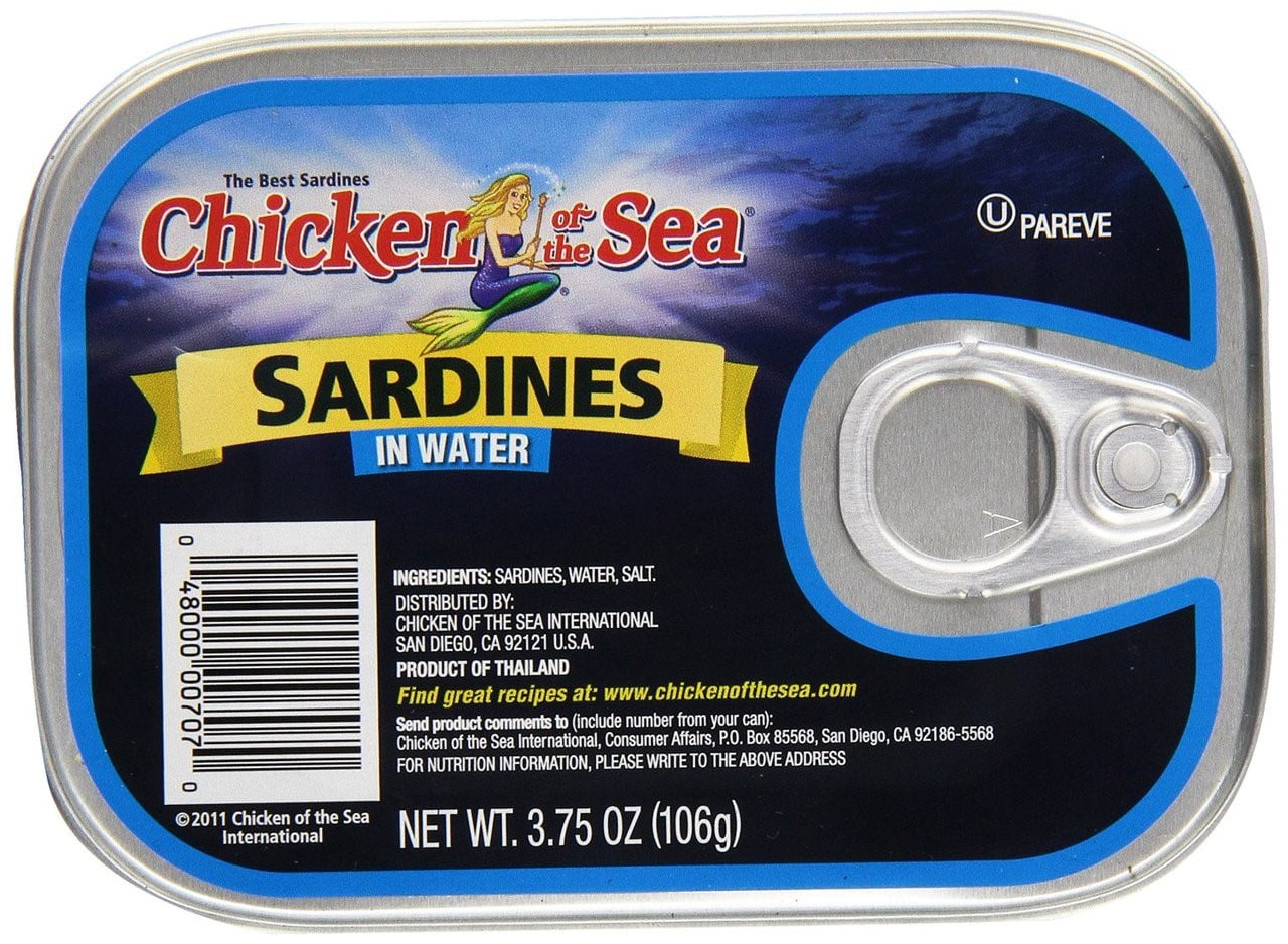 Chicken of the Sea Wild Caught Sardines in Water 3.75 oz
