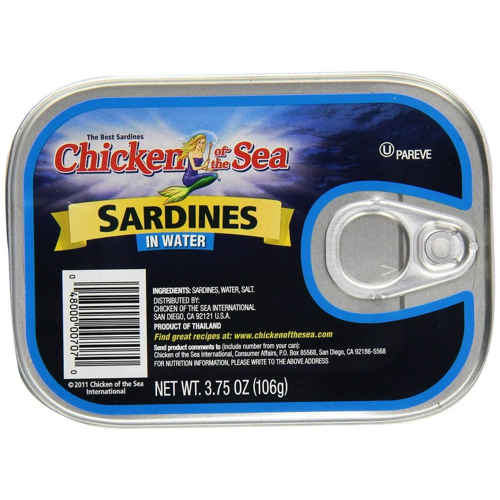 Chicken of the Sea Canned Sardines, in Water, 3.75 Oz