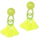 thumbnail image 1 of Pendientes de borla con hilo de cristal, pendientes colgantes con flecos de cuerda para mujeres y niñas, 1 of 1