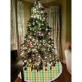 thumbnail image 4 of GZHJMY Christmas Tree Skirt Classic Checkers Pattern Xmas Large Tree Skirt 48in Chriatmas Tree Mat for New Year Holiday Party Decor with Tassel, 4 of 6