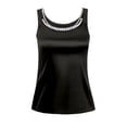 thumbnail image 4 of Womens Tank Top Women's Elegant Beaded Slim Fit Layering Camisole Camisoles for Women Black L, 4 of 4
