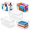 XL (Pack of 6), variant on Large (Pack of 6) Plastic Stackable Storage Containers with Lids