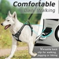 thumbnail image 4 of Dog Harness for Large Dogs, No Pull Service Vest with Reflective Strips and Control Handle, Adjustable and Comfortable for Easy Walking, No Choke Pet Harness with 2 Metal Rings, Pink, L, 4 of 9