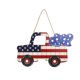 thumbnail image 2 of 4th July Patriotic Wooden Hanging Sign Gnome Cozy Home Round Wall Decor Designed Specifically For Independence Day Home Decoration, 2 of 6