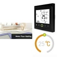 thumbnail image 3 of Wi-Fi Smart Thermostat Temperature Controller with App Control 5A Compatible with Alexa and Google Home for Home Water Floor Heating - Black, 3 of 8