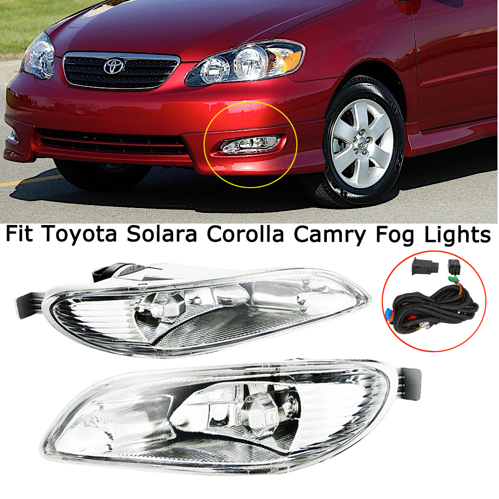 Clear Fog Light For 2005 2006 2007 2008 Toyota Corolla Bumper Lamp